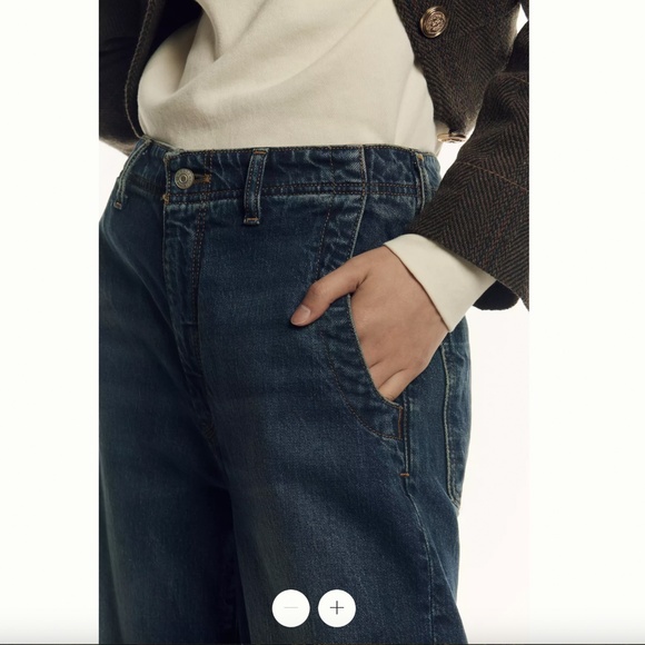 Pilcro Cuffed High Rise Crop Jeans Anthropologie NWT 26 - Picture 5 of 5